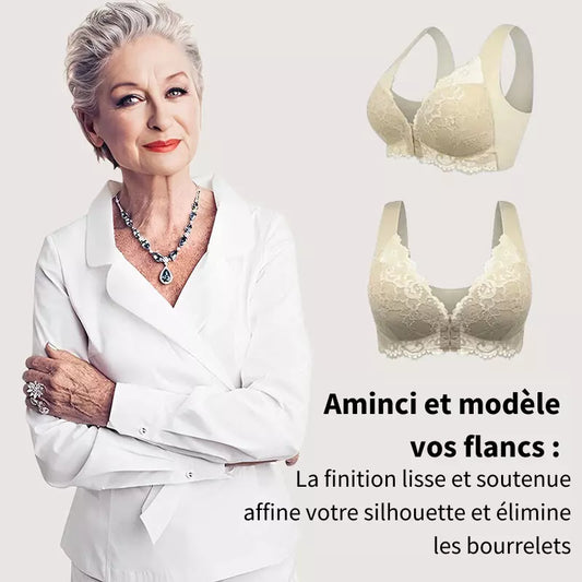 (1 acheté = 3 reçus) Soutien-gorge Sans Fil Galbant Avec Fermeture Frontale